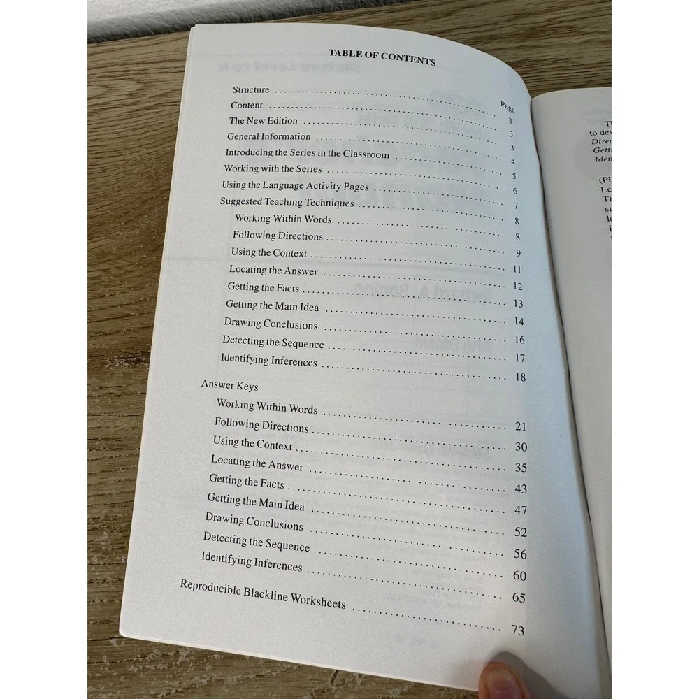 SRA Specific Skill Series Teacher Manual Picture Level to H Richard Boning